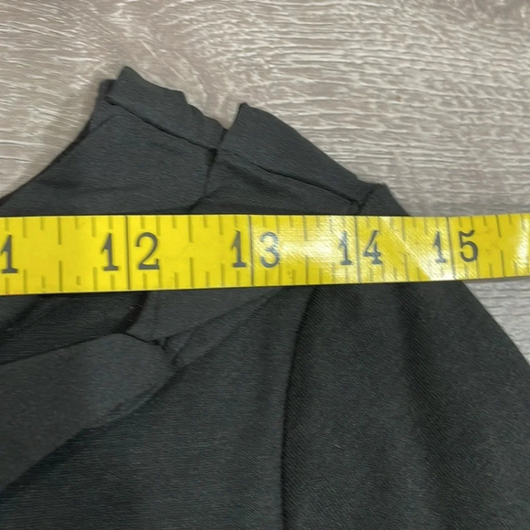 NWT Talbots Black Short Sleeve Top with Ribbon Neck Detail S - Picture 11 of 15